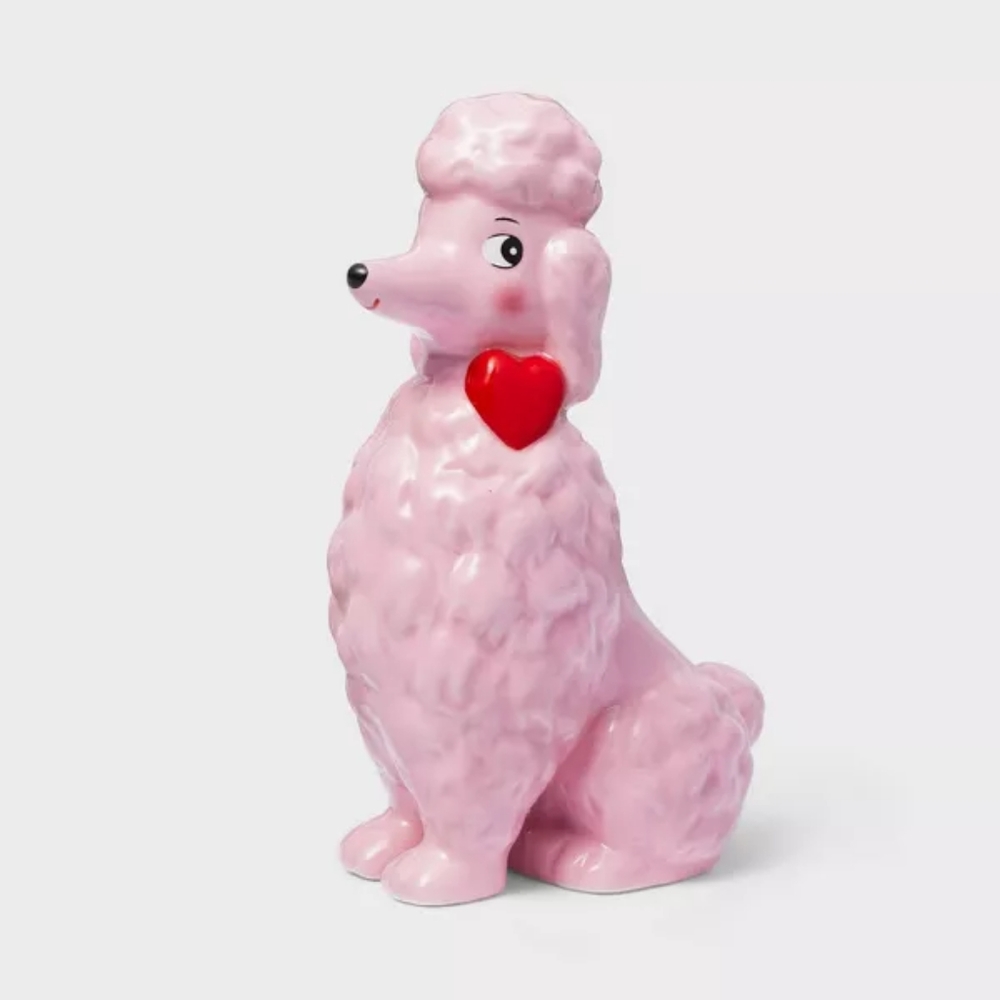Valentine Ceramic Poodle Figurine Pink - Spritz - Picture 5 of 6
